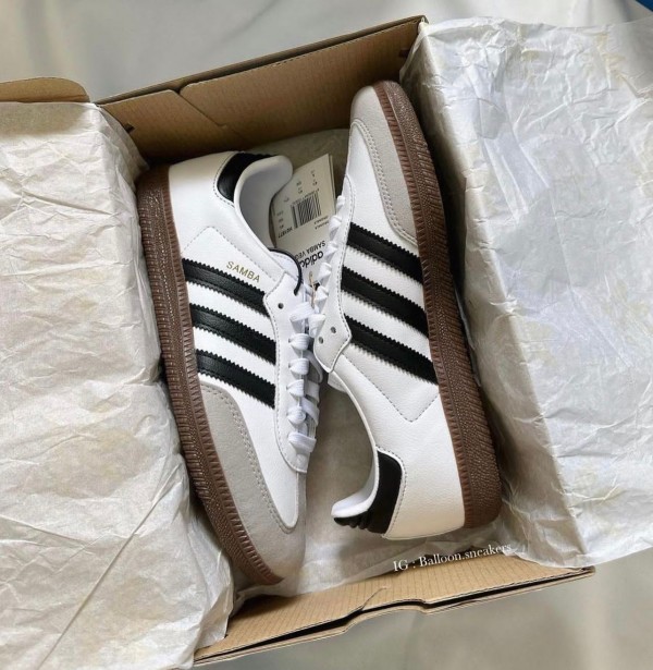Adidas Samba White to Black First Copy
