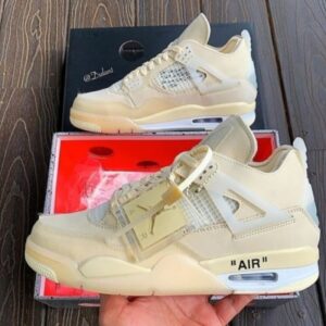 Nike Air Jordan 4 Off White Sail First Copy