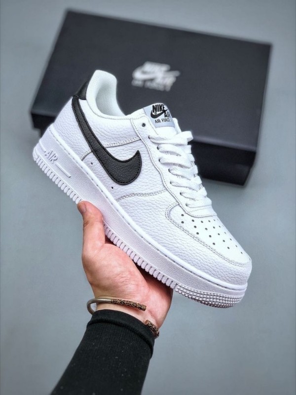 Nike Airforce 1 Low WHITE BLACK Men Shoes