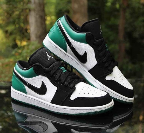 Nike Jordan Retro 1 Low Black Mystic Green