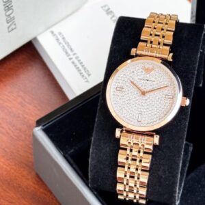 Armani Rose gold Full Diamond