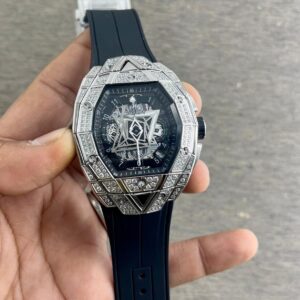 Hublot Big Bang Sang Bleu 3 Silver Diamond