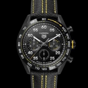 Tag Heuer Carrera x prosche yellow reaching