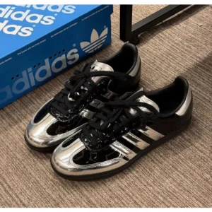 Adidas Samba X Atmos Tuxede Silver Black Shoes For Men (LAB143)
