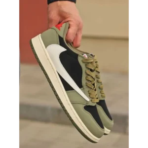 Classy Air Jordan Retro 1 X Travis Scott Black Olive Shoes For Men (S1H54)