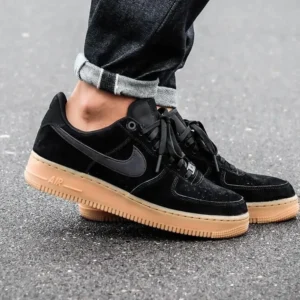 Classy Nike Air Force 1 Black Brown Shoes For Men (S1H82)