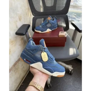Levis X Nike Air Jordan 4 Denim Shoes For Men (HS220)