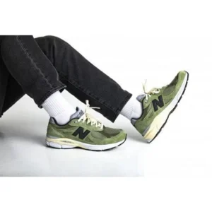 New Balance 990v3 Jjjjound Olive Shoes For Men (LAB629)