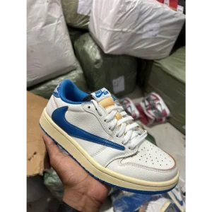 Nike Air Jordan Retro 1 X “Travis Scott Fragment Heat Of White” For Men’s Shoes (BSF431)