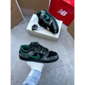 Nike Sb Dunk X Black Gorge Green Shoes For Men (SZ64)