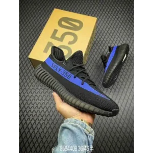 First Copy Adidas Yeezy Boost 350 Black Blue Shoes For Men (BME159)
