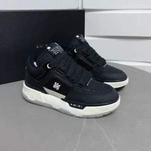 First Copy Amiri Ma 2 Low Top Black Shoes For Men (FST1130)