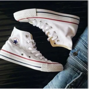 First Copy Converse All Star Long White Shoes For Men (FST1106)