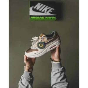 First Copy Nike Air Max 1 University Of Oregon Shoes For Men (SP448)