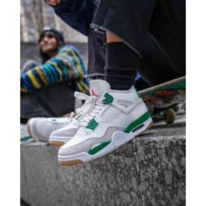 First Copy Air Jordan Retro 4 Pine Green Shoes For Men (BME239)