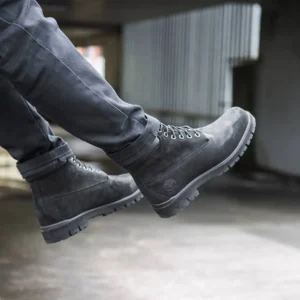 Timberland Boots All Black Shoes For Men (SZ06)