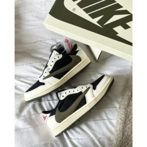 Trendy Nike Air Jordan Retro 1 Low Olive Shoes for Men (SW4758)