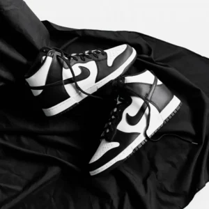 Trendy Nike Dunk High Panda Black White Shoes for Men (SW4818)