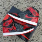 Imported Air Jordan 1 Retro High Og Patent Bred Shoes For Men (FT709)