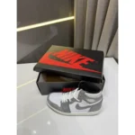 Imported Nike Air Jordan Retro 1 High Washed Grey Black Shoes For Men (BSF1075)