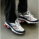 Imported Supreme X Nike R4 Shox Navy Red Shoes For Men (FT706)