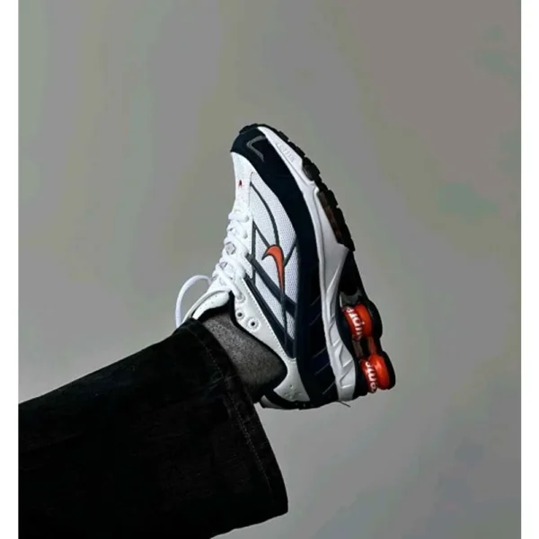 Imported Supreme X Nike R4 Shox Navy Red Shoes For Men (FT706)