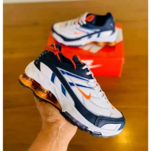Imported Supreme X Nike R4 Shox Navy Red Shoes For Men (FT706)