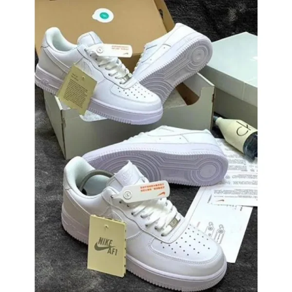 Nike Air Force White Shoes For Men (ETS341)