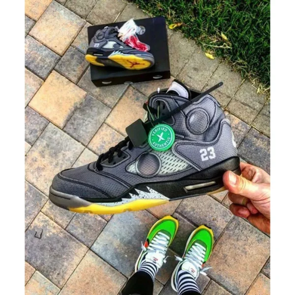 Nike Air Jordan 5 Muslin X Off White Shoes For Men (BSF976)