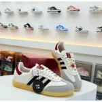 Premium Adidas Samba Cloud White Core Black Active Maroon Shoes For Men (BSF1019)