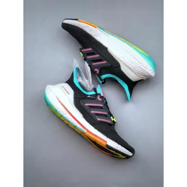 Premium Adidas Ultraboost 22 Black Sky Rush Turbo Shoes For Men (SL686)