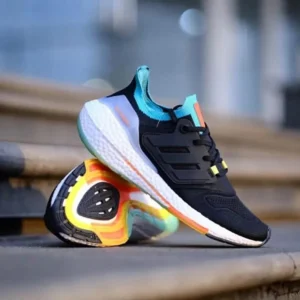 Premium Adidas Ultraboost 22 Black Sky Rush Turbo Shoes For Men (SL686)