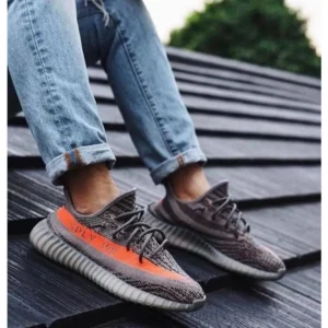 Premium Adidas Yeezy 350 Sply Grey Orange Shoes For Men (SL700)