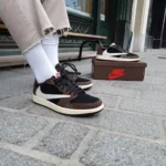 Premium Air Jordan 1 Low X Travis Scott Dark Mocha Shoes For Men (SL613)