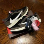 Premium Air Jordan Low X Travis Scott Dark Mocha Shoes For Men (FT474)