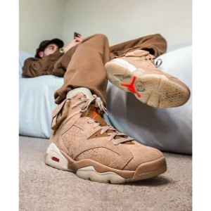 Premium Air Jordan Retro 6 British Khakhi Shoes For Men (SL715)