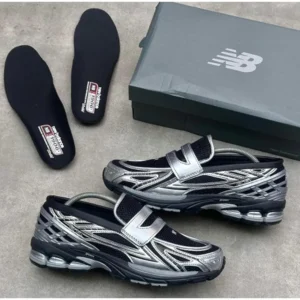 Premium New Balance 1906l Loafer Silver Metallic Black Shoes For Men (BSF1058)