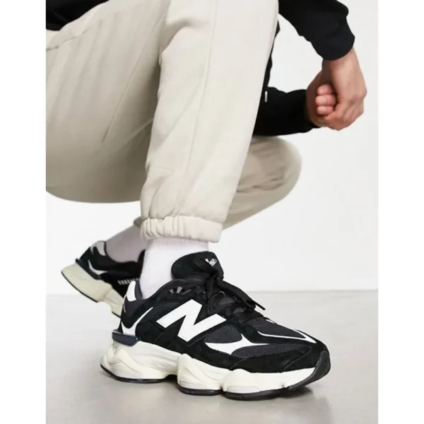 Premium New Balance 9060 Black White Shoes For Men (FT407)