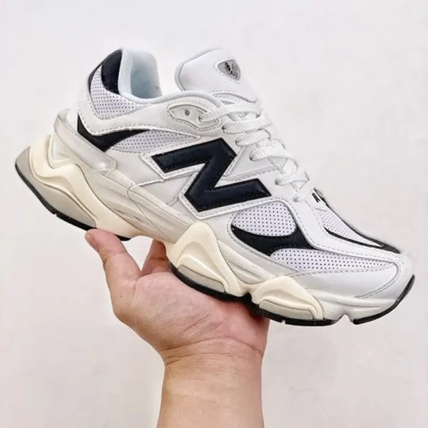 Premium New Balance 9060 Black White Shoes For Men (SL766)