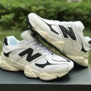 Premium New Balance 9060 Black White Shoes For Men (SL766)