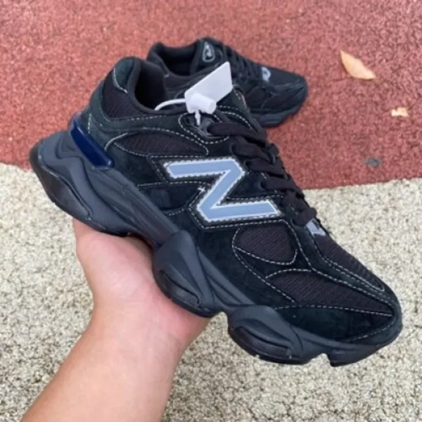 Premium New Balance 9060 Triple Black Suede For Men (FT764)