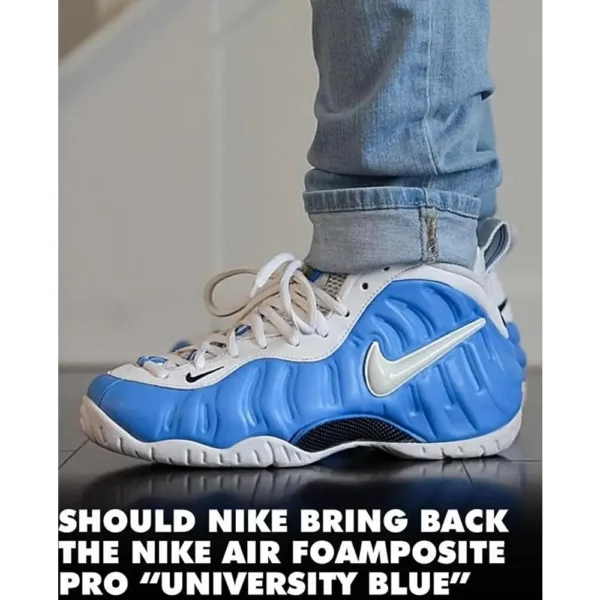Premium Nike Air Foamposite Pro University Blue Shoes For Men (SL672)
