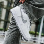 Premium Nike Air Force 1 07 Light Smoke Grey Shoes For Men (SL608)