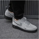 Premium Nike Air Force 1 Low 07 Reflective Swoosh Cool Grey Shoes For Men (SL610)