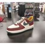 Premium Nike Air Force 1 Low Dark Team Red Vintage Shoes For Men (FT451)