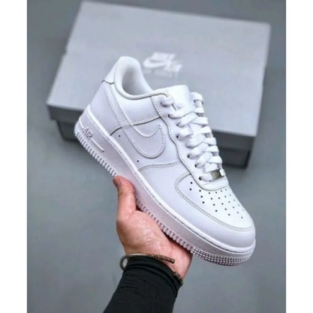 Premium Nike Air Force 1 Low Triple White Shoes For Men (FT404) Premium Nike Air Force 1 Low Triple White Shoes For Men (FT404)