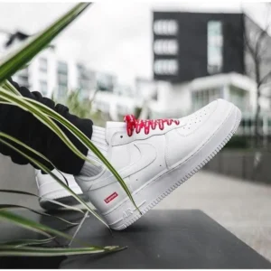 Premium Nike Air Force 1 Supreme White Shoes For Men (SL646)