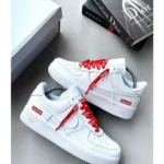 Premium Nike Air Force 1 Supreme White Shoes For Men (SL646)