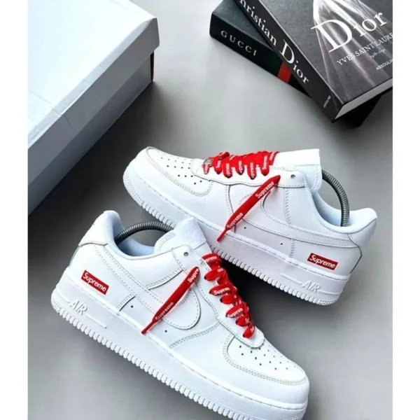 Premium Nike Air Force 1 Supreme White Shoes For Men (SL646)