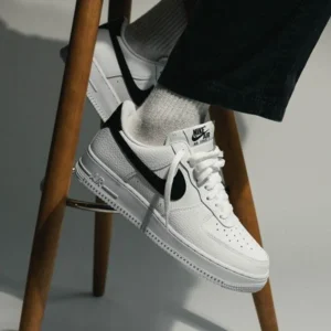 Premium Nike Air Force 1 White Black Shoes For Men (BSF1024)